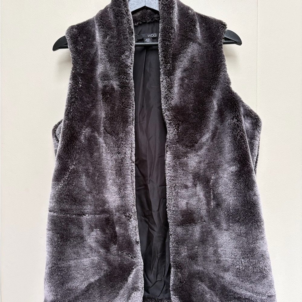 Faux Fur Gray Vest
